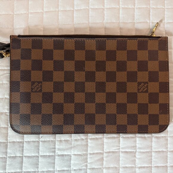 Louis Vuitton Damier Ebene Neverfull MM GM Pouch - Picture 2 of 5